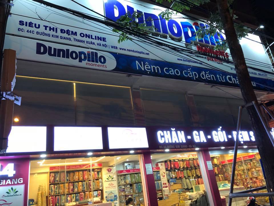 Nhà phân phối đệm Dunlopillo chính hãng tại 44 đường Kim Giang, Thanh xuân, Hà Nội.