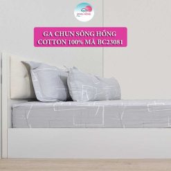 Ga chun Sông Hồng 100% cotton mã mầu BC23081