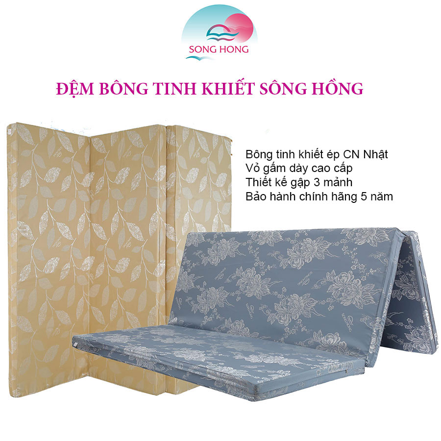 Địa chỉ bán đệm Sông Hồng 3 mảnh vỏ gấm