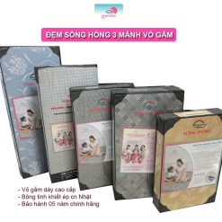 Nơi bán đệm Sông Hồng 3 mảnh vỏ gấm